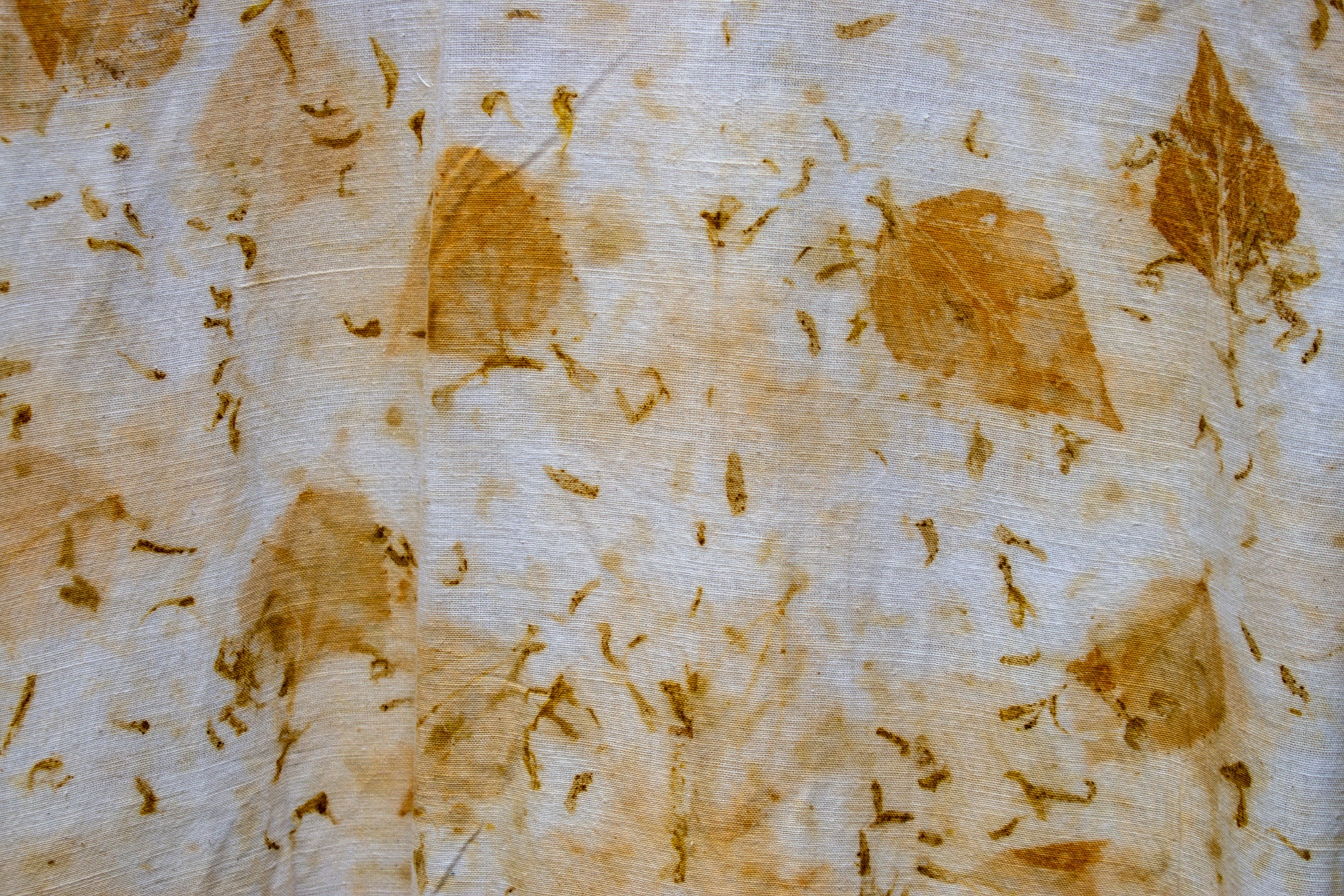 Eco-Printed Overlay Jacket — Yellow Gold — view 8