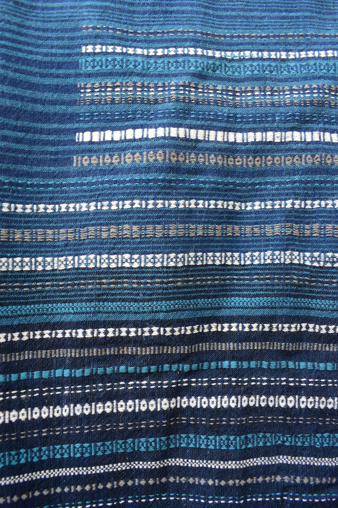 Kala Cotton Scarf — Shades of Blue, Extra Weft — styling view
