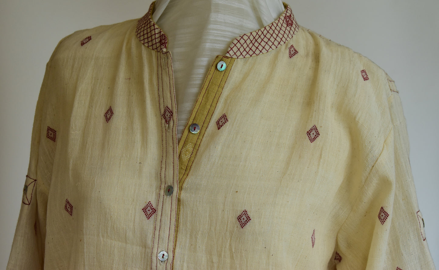 Kala Cotton Tunic — Kora — close-up detail