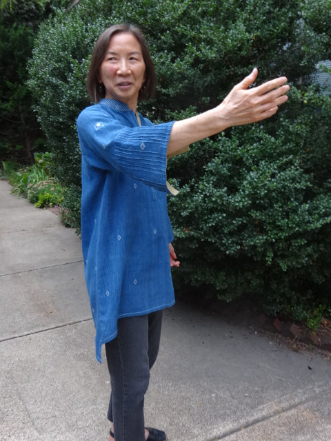 Kala Cotton Tunic — Pista — view 6
