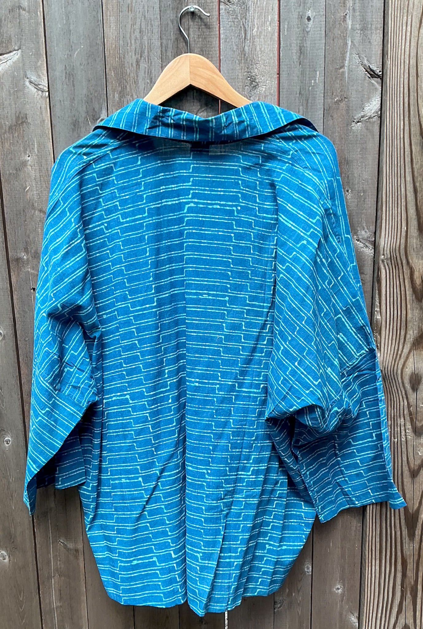 Dabu Oversized Shirt — Cobalt — alternate view