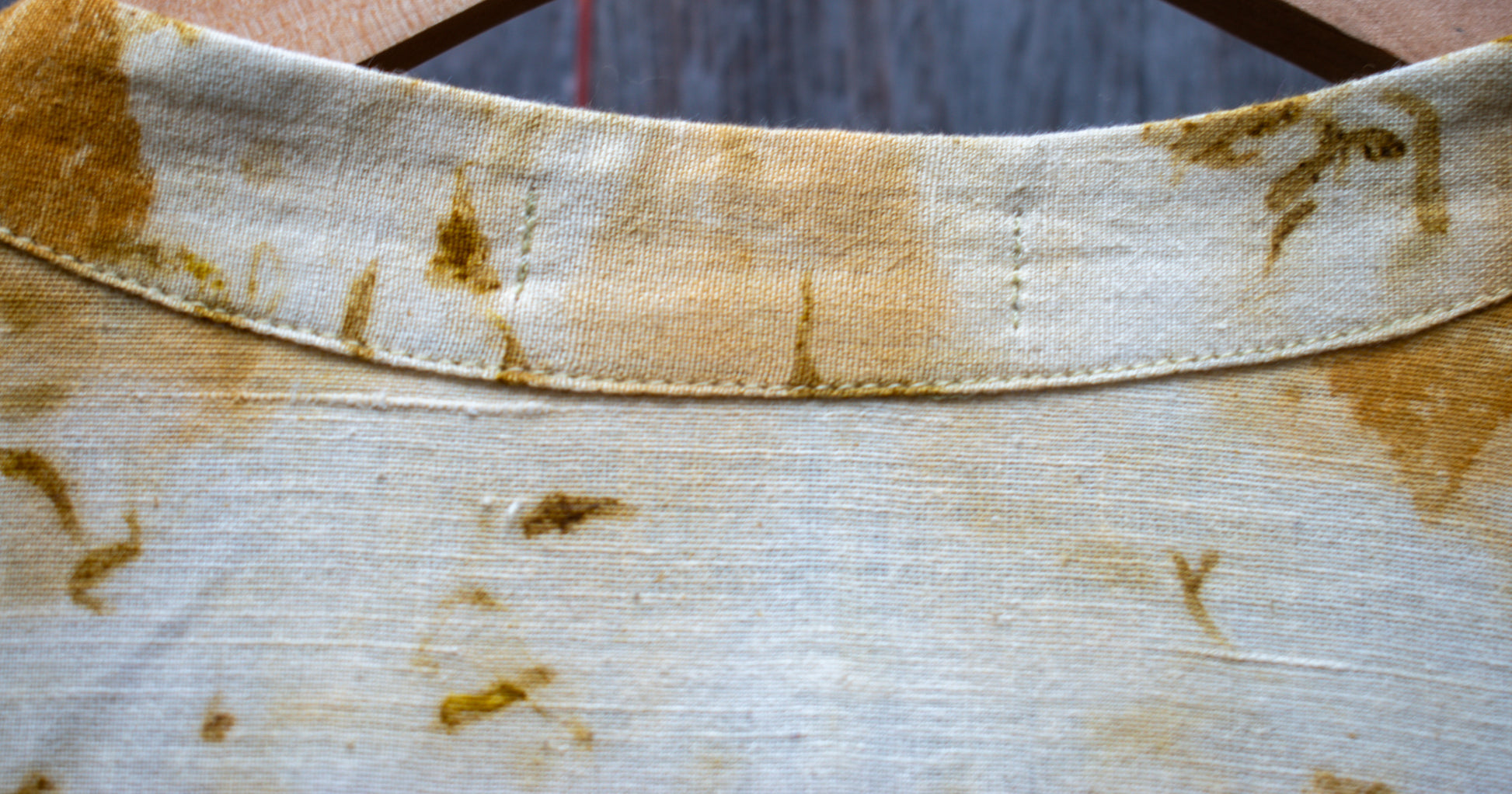 Eco-Printed Overlay Jacket — Yellow Gold — view 7